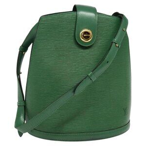 LOUIS VUITTON Epi Cluny Shoulder Bag Green M52254 LV Auth bs26919